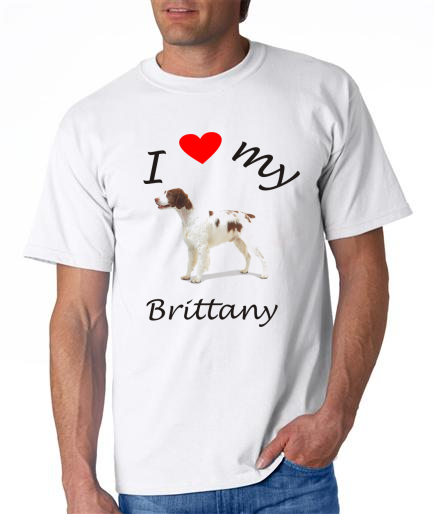 Dogs - Brittany Picture on a Mens Shirt